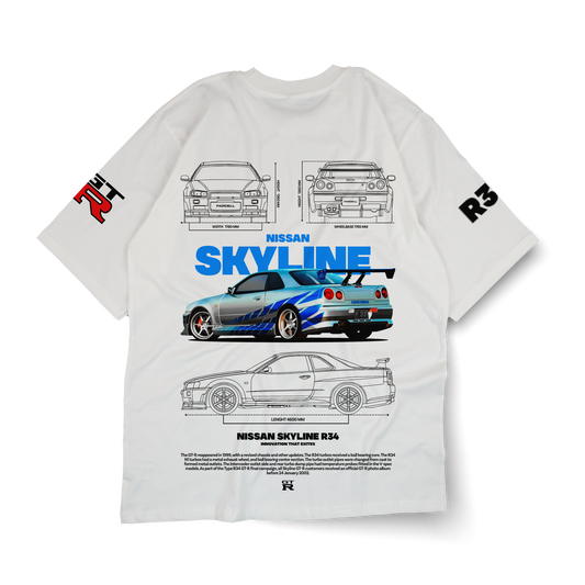 NISSAN SKYLINE R34 T‑Shirt